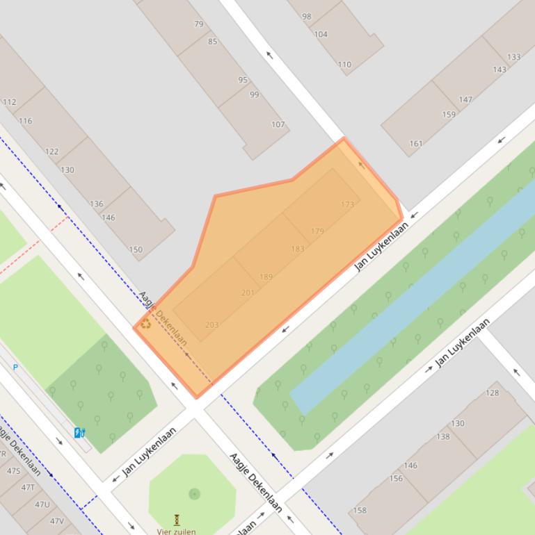 Kaart van postcodegebied 2533JP.