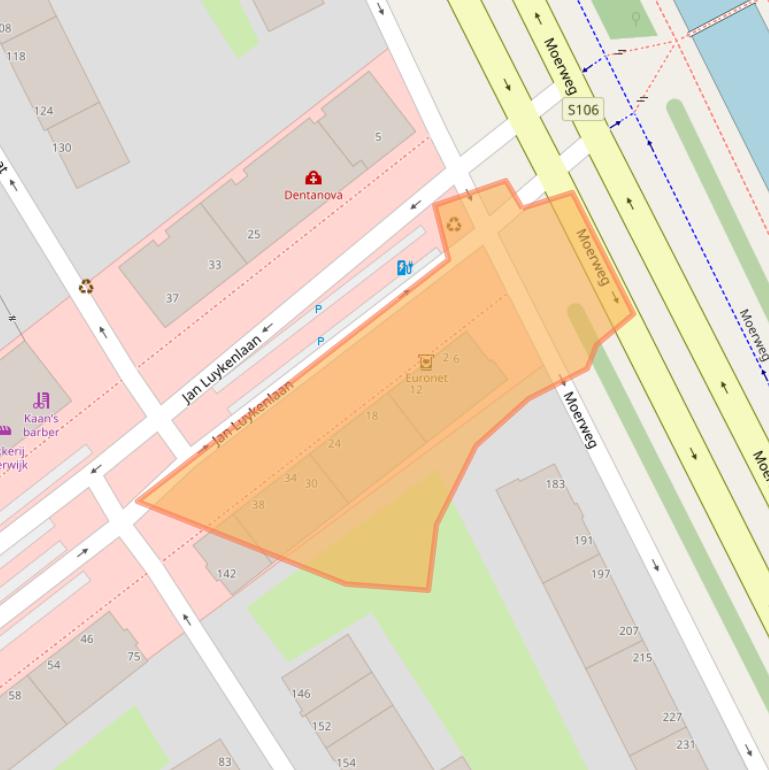 Kaart van postcodegebied 2533JR.