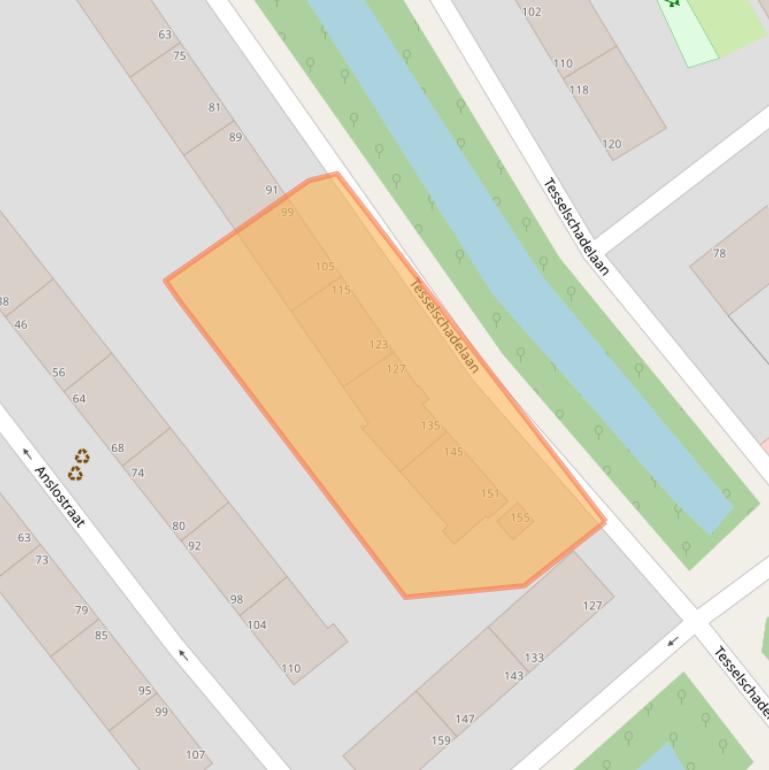 Kaart van postcodegebied 2533KT.