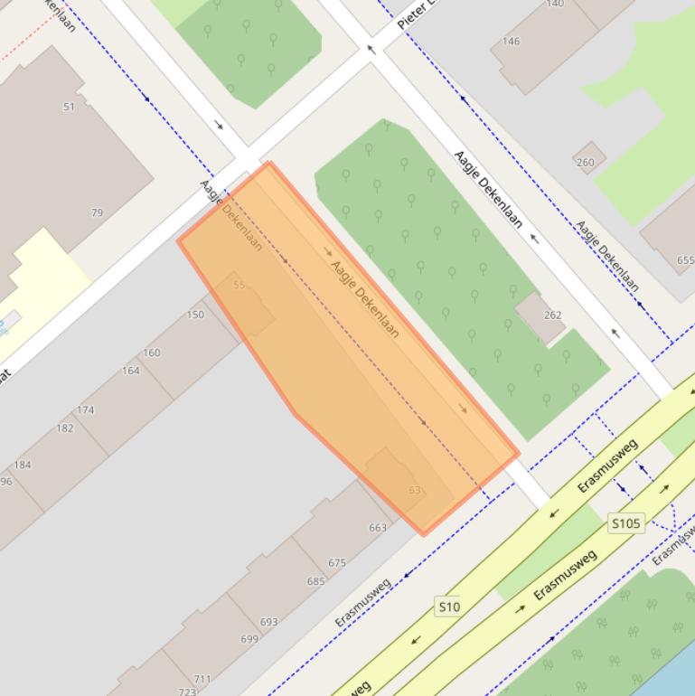 Kaart van postcodegebied 2533SH.