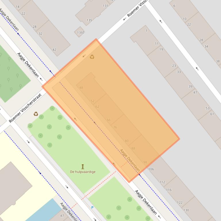 Kaart van postcodegebied 2533SK.