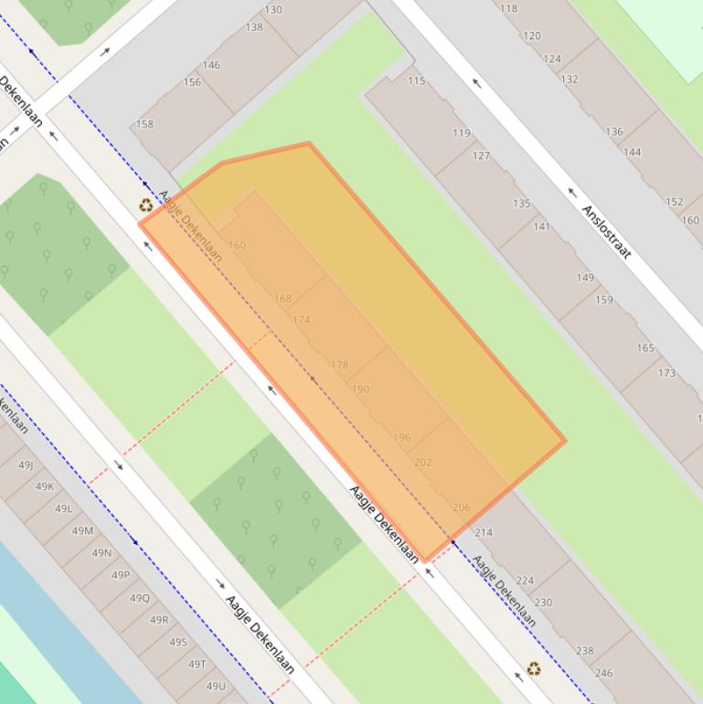 Kaart van postcodegebied 2533SM.