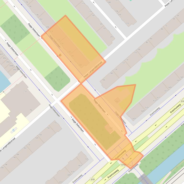 Kaart van postcodegebied 2533SN.