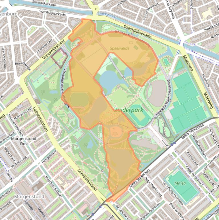 Kaart van postcodegebied 2533ST.