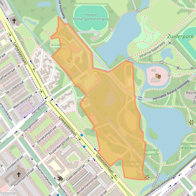 Kaart van postcodegebied 2533SX.