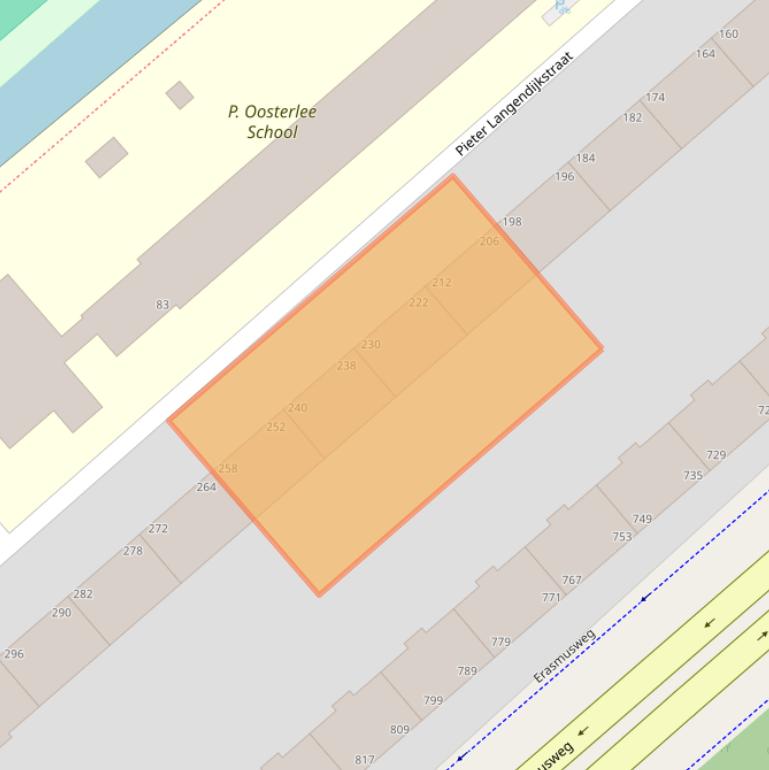 Kaart van postcodegebied 2533TP.