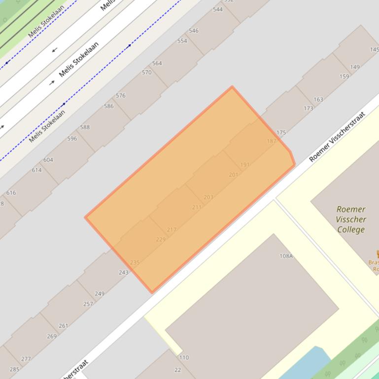 Kaart van postcodegebied 2533VH.