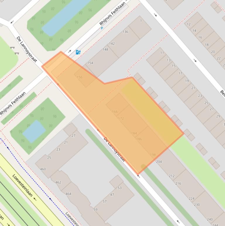 Kaart van postcodegebied 2533XX.