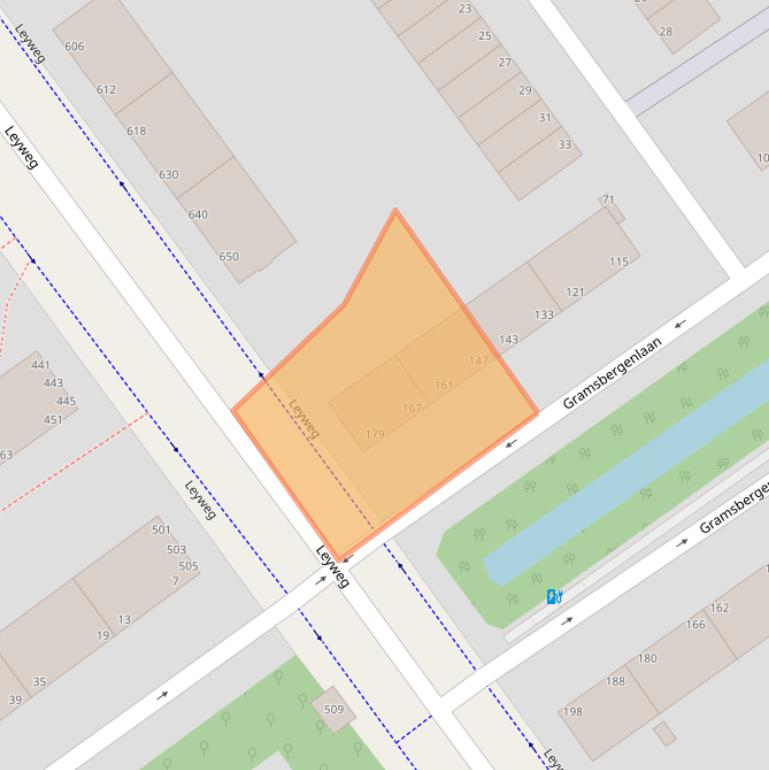 Kaart van postcodegebied 2541AJ.