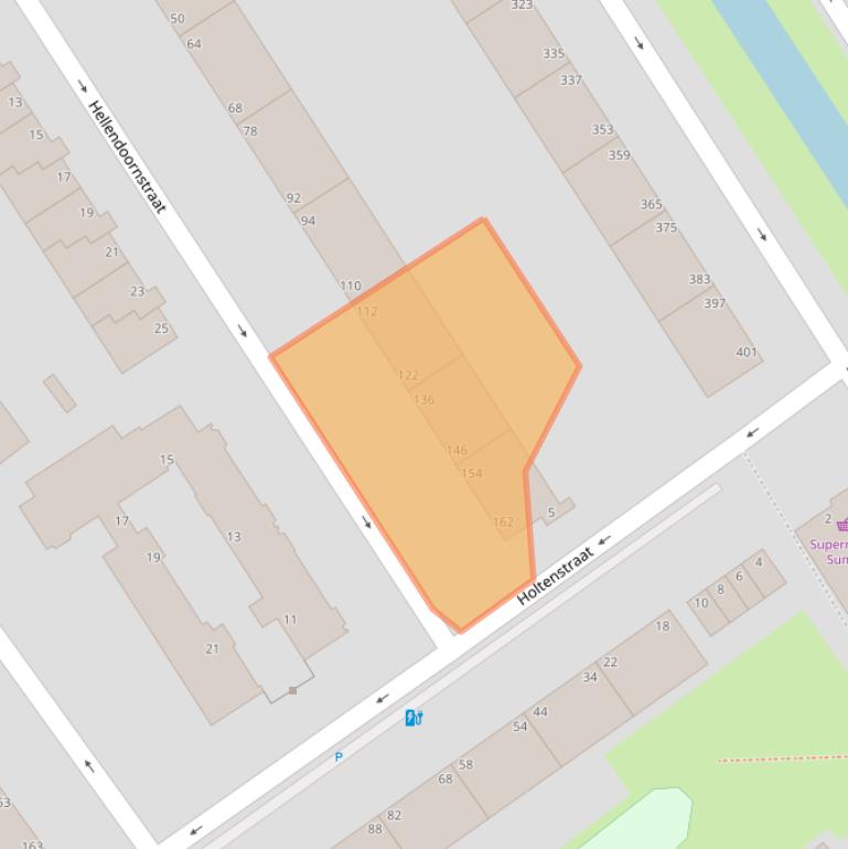 Kaart van postcodegebied 2541AV.