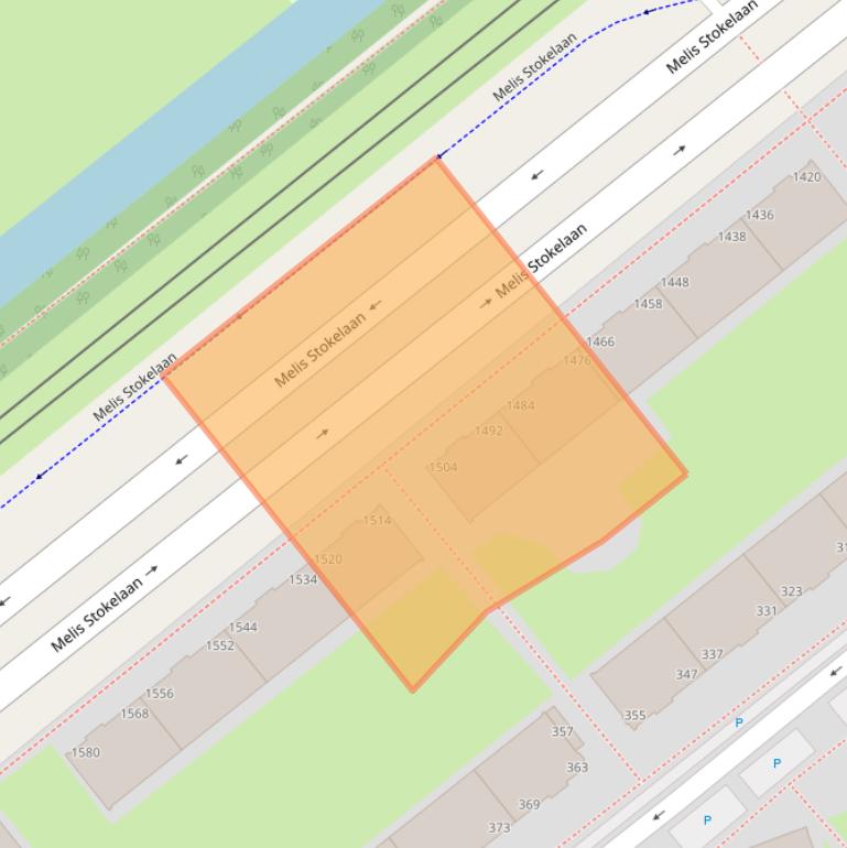 Kaart van postcodegebied 2541ES.