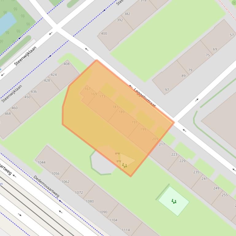 Kaart van postcodegebied 2541HS.