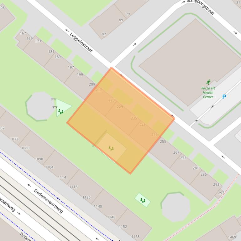 Kaart van postcodegebied 2541HT.