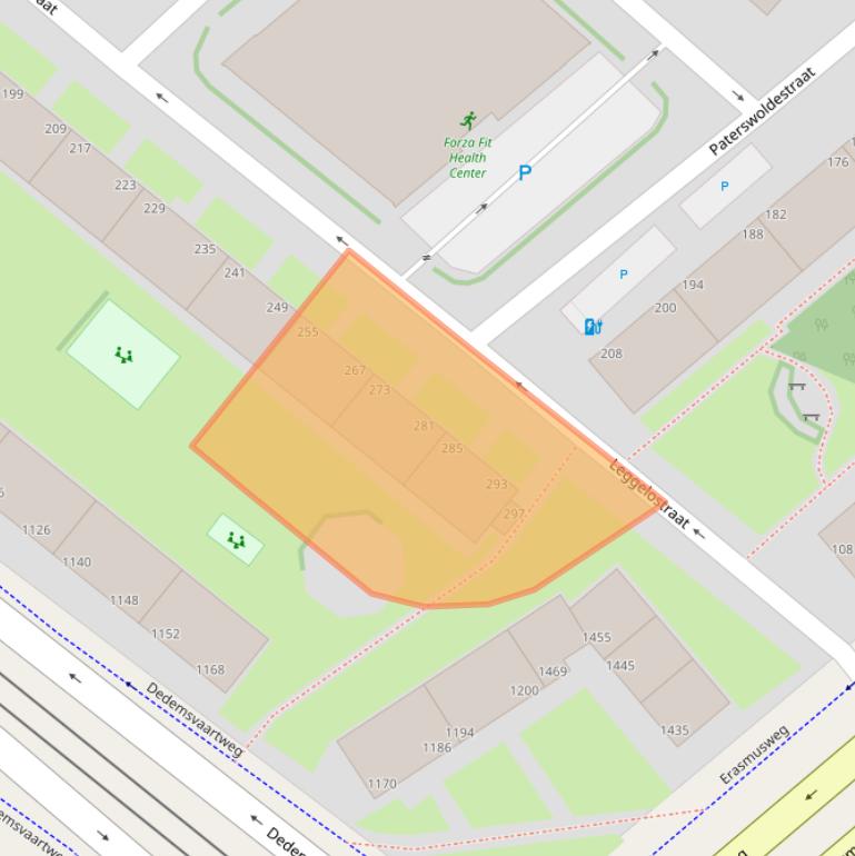 Kaart van postcodegebied 2541HV.