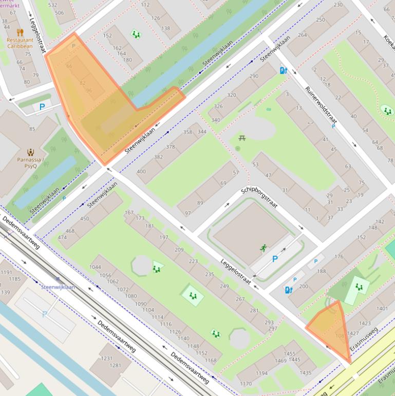 Kaart van postcodegebied 2541HX.