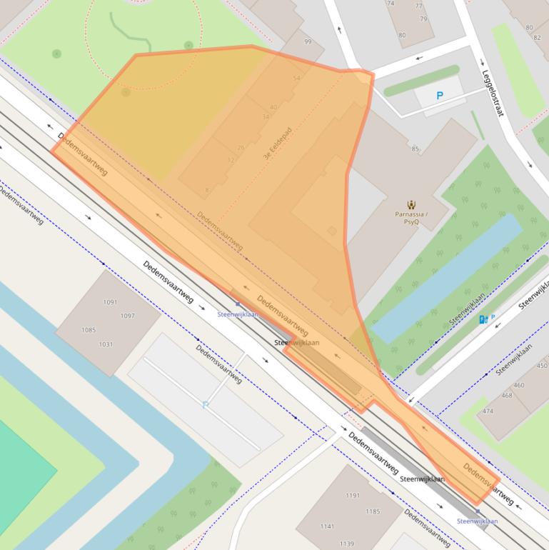 Kaart van postcodegebied 2541JJ.