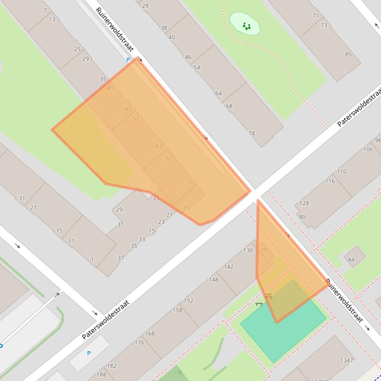 Kaart van postcodegebied 2541PP.