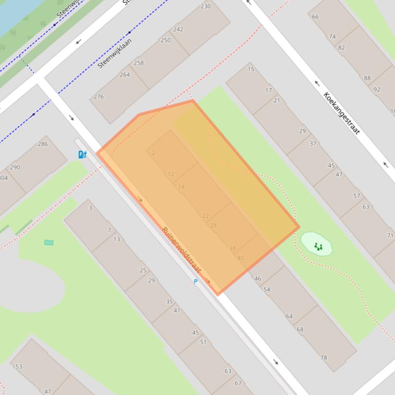 Kaart van postcodegebied 2541PR.