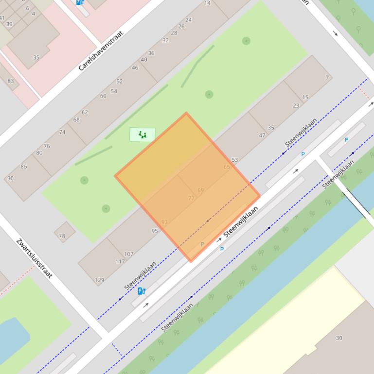 Kaart van postcodegebied 2541RH.