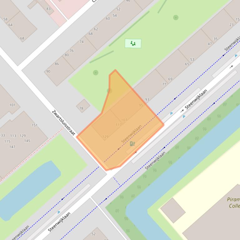 Kaart van postcodegebied 2541RJ.