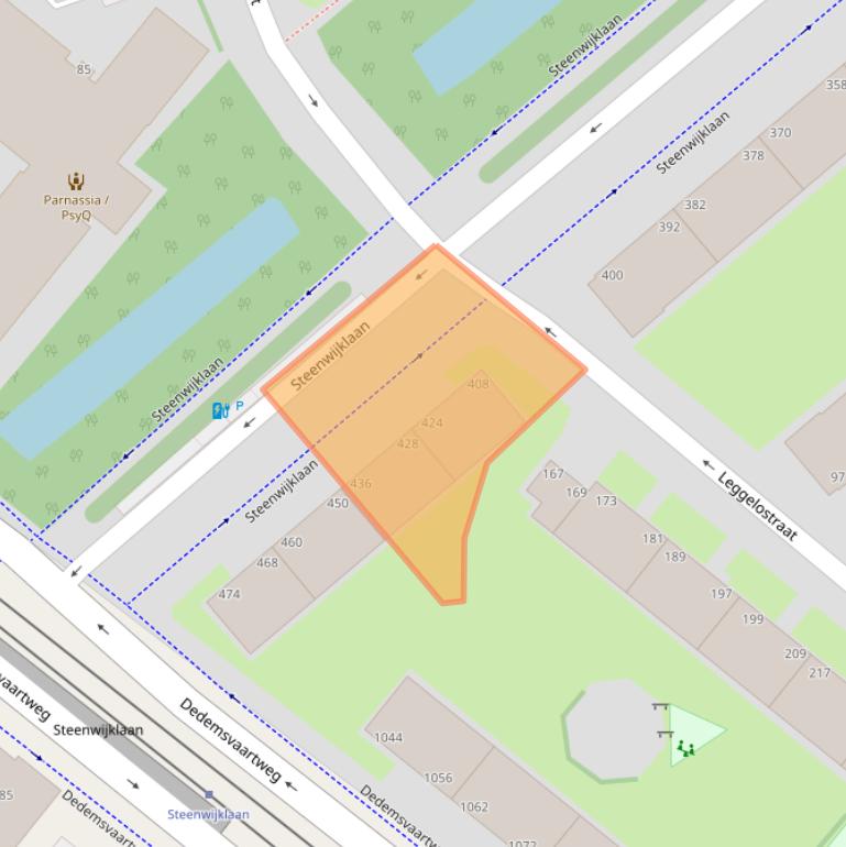 Kaart van postcodegebied 2541RW.