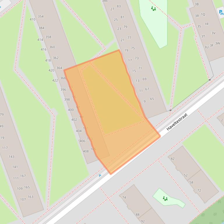 Kaart van postcodegebied 2541SE.