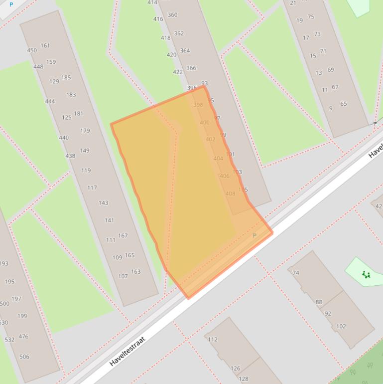 Kaart van postcodegebied 2541SG.