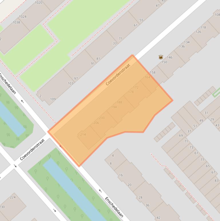 Kaart van postcodegebied 2541SP.