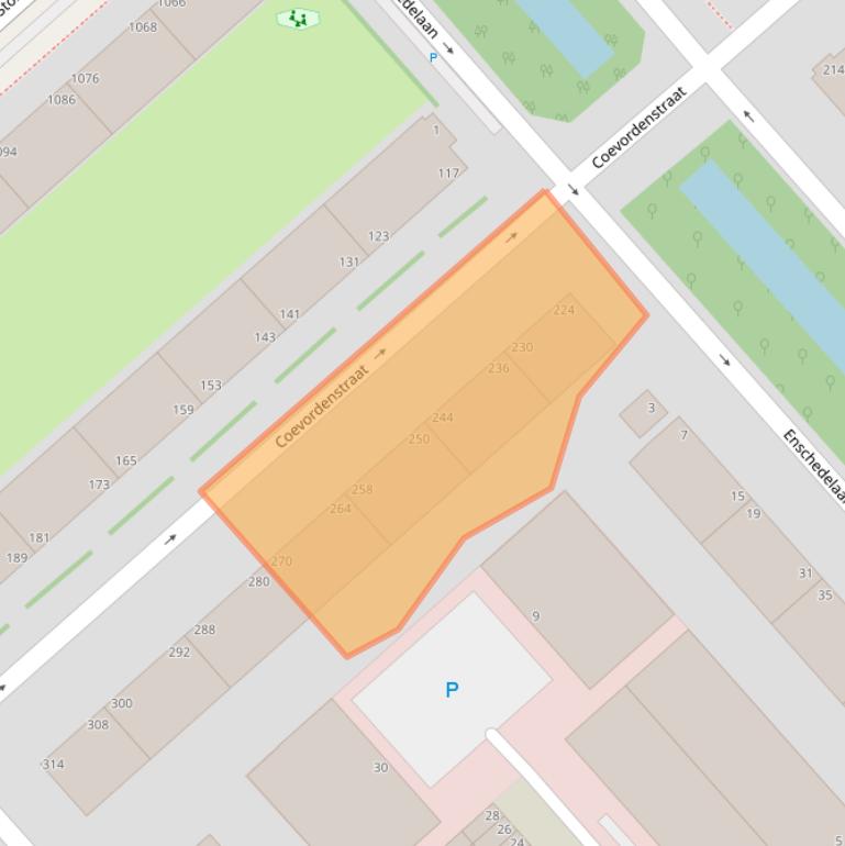 Kaart van postcodegebied 2541SR.