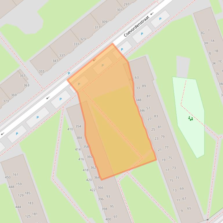 Kaart van postcodegebied 2541SX.