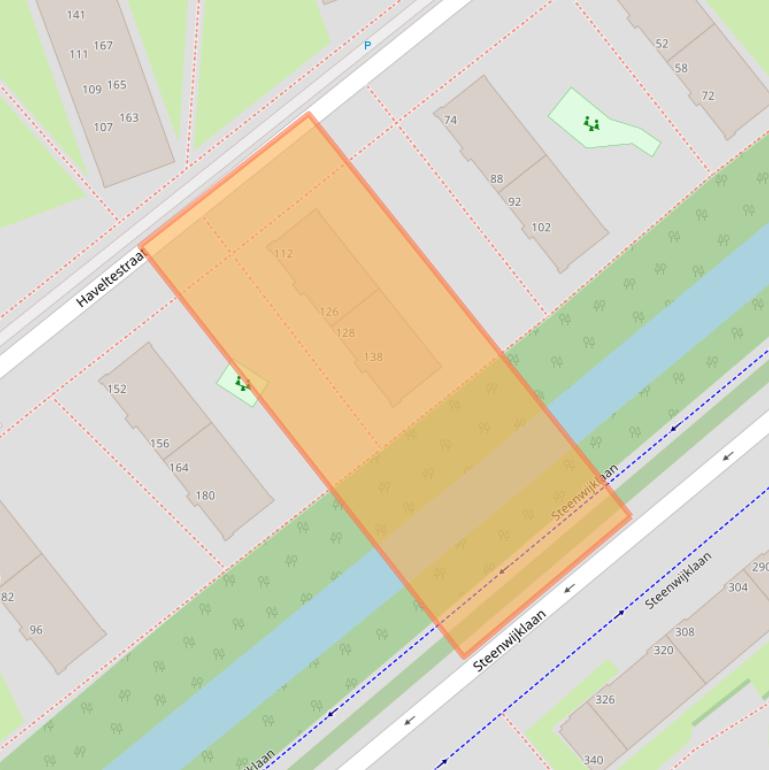 Kaart van postcodegebied 2541TE.