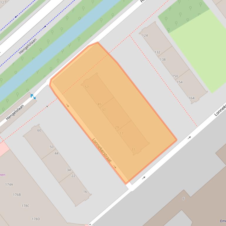 Kaart van postcodegebied 2541TS.