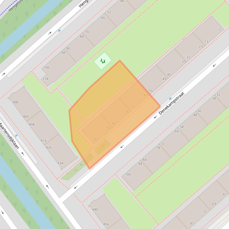 Kaart van postcodegebied 2541TW.