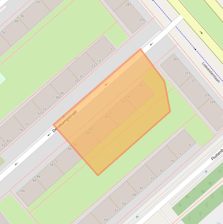 Kaart van postcodegebied 2541TX.