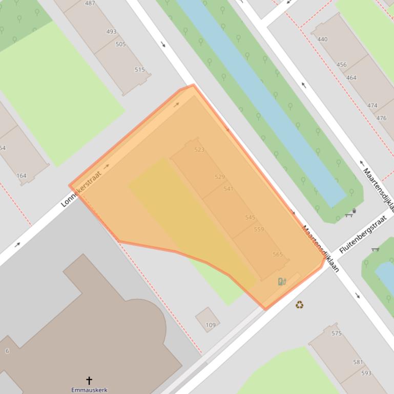 Kaart van postcodegebied 2541VB.