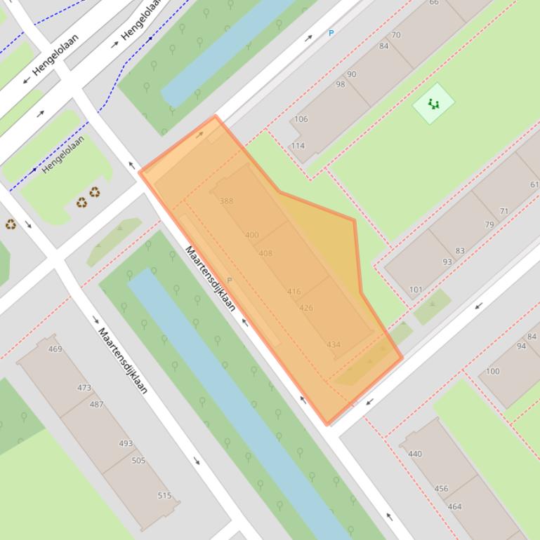 Kaart van postcodegebied 2541VH.