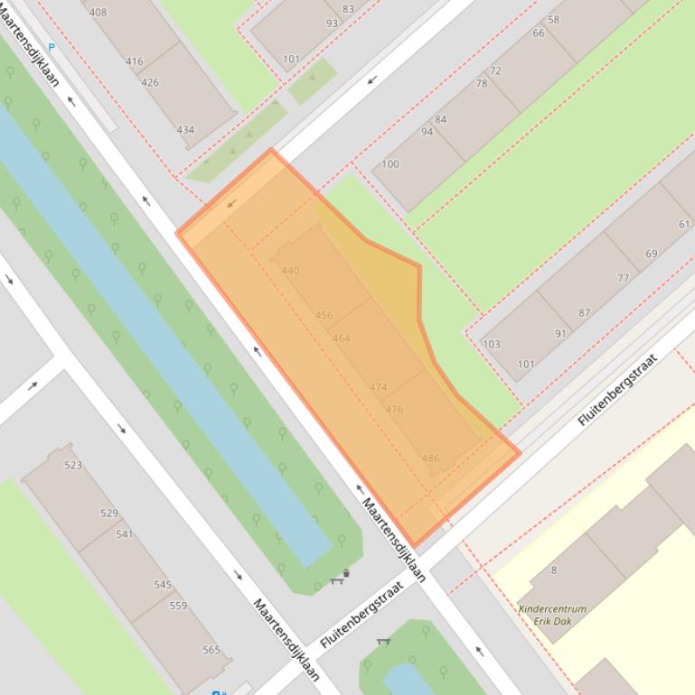 Kaart van postcodegebied 2541VJ.