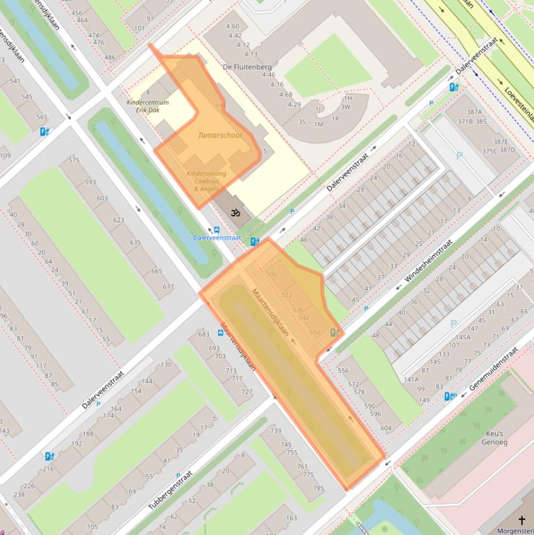 Kaart van postcodegebied 2541VK.