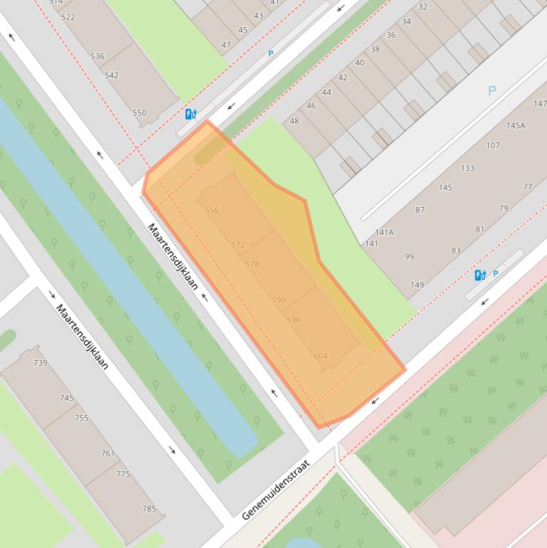 Kaart van postcodegebied 2541VL.