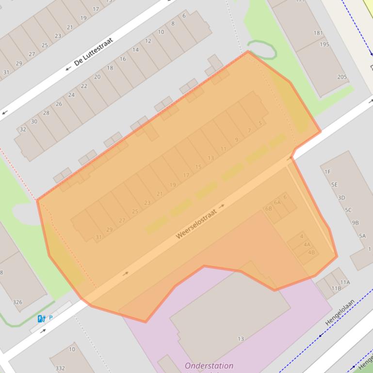 Kaart van postcodegebied 2541VM.