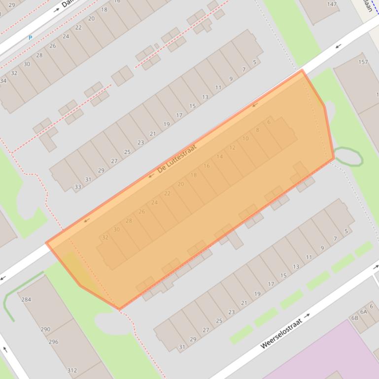 Kaart van postcodegebied 2541VP.