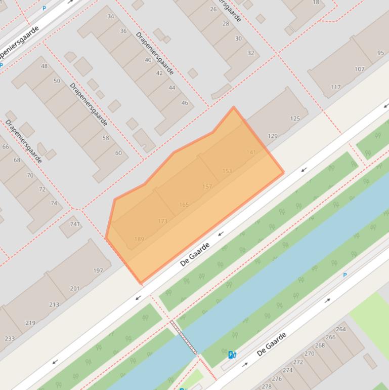 Kaart van postcodegebied 2542CE.