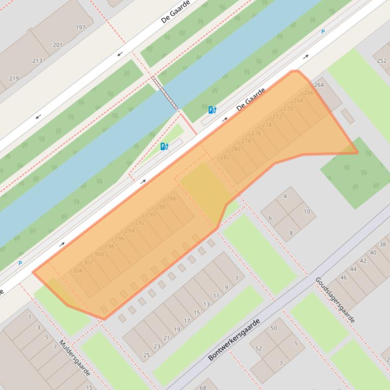 Kaart van postcodegebied 2542CP.