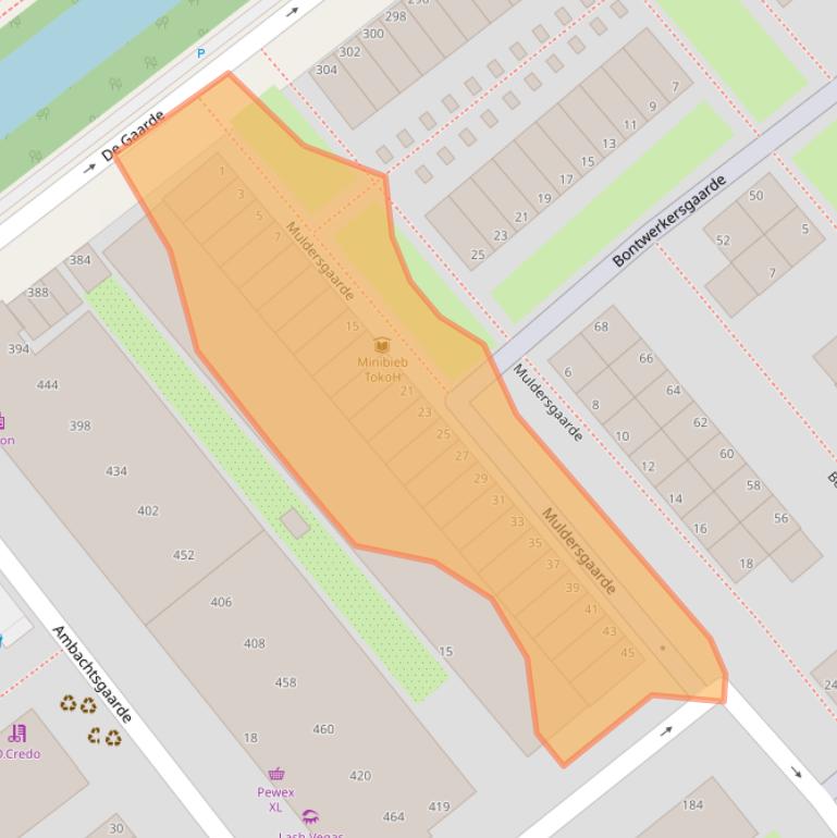 Kaart van postcodegebied 2542HM.