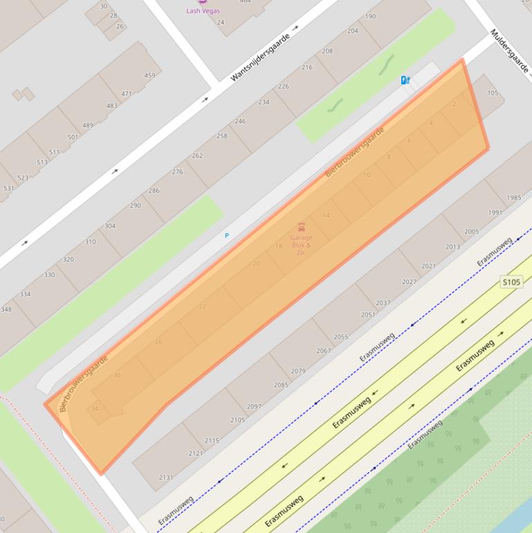 Kaart van postcodegebied 2542HN.