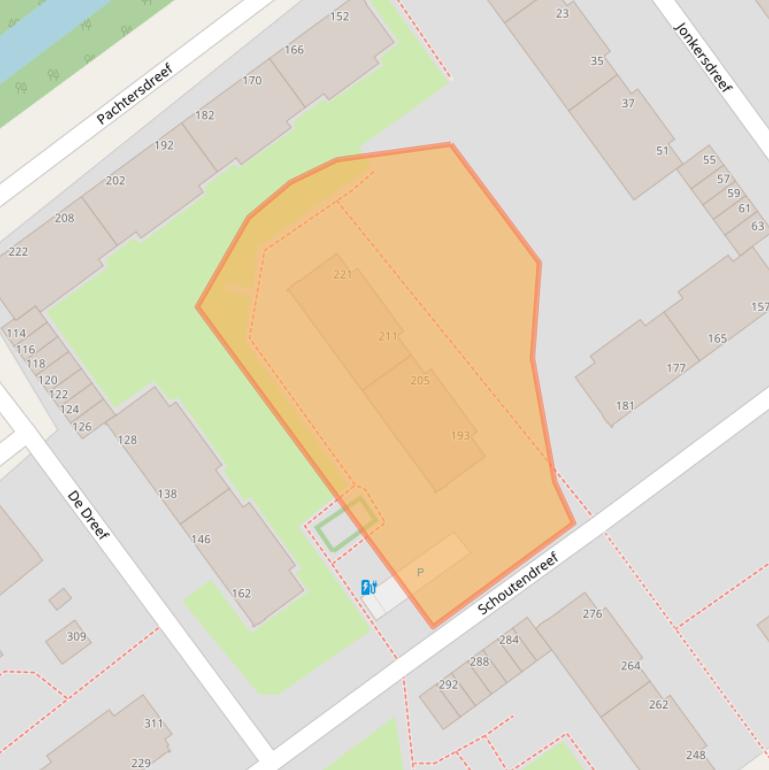 Kaart van postcodegebied 2542LG.