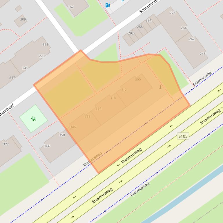 Kaart van postcodegebied 2542LV.