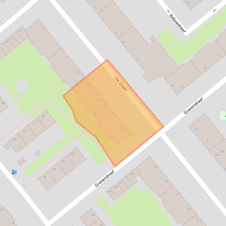 Kaart van postcodegebied 2542NC.