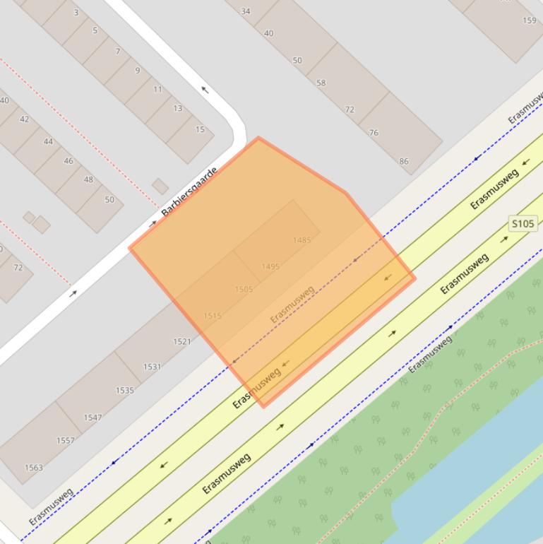 Kaart van postcodegebied 2542PA.