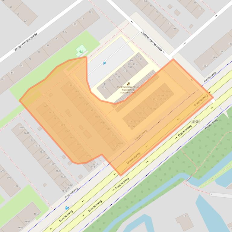 Kaart van postcodegebied 2542PC.